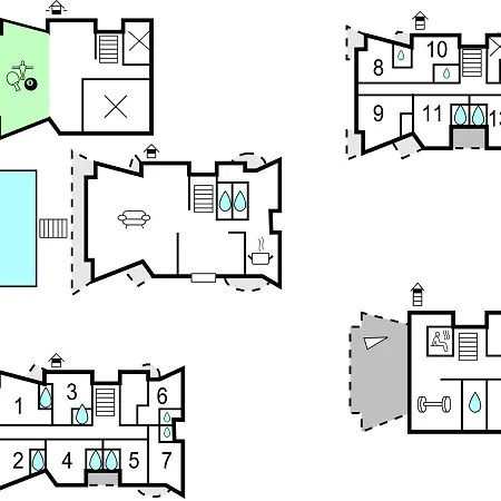 Сasa de vacaciones Fourteen-bedroom Holiday In Sveti Petar *